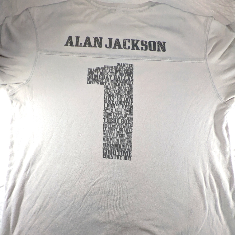 Alan Jackson RIP 34 Number Ones Tee 2XL